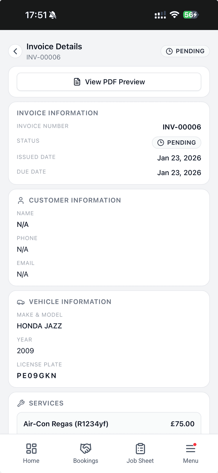 Technician app screenshots - 6
