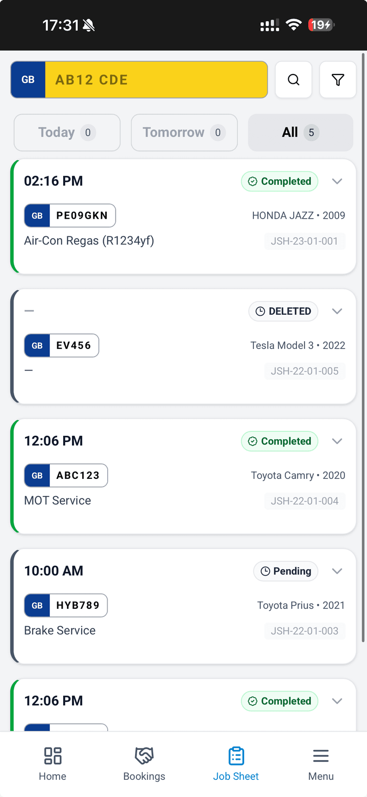 Technician app screenshots - 4